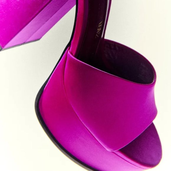 Zara Fuchsia Platform Heels - Picture 6 of 6